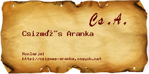 Csizmás Aranka névjegykártya